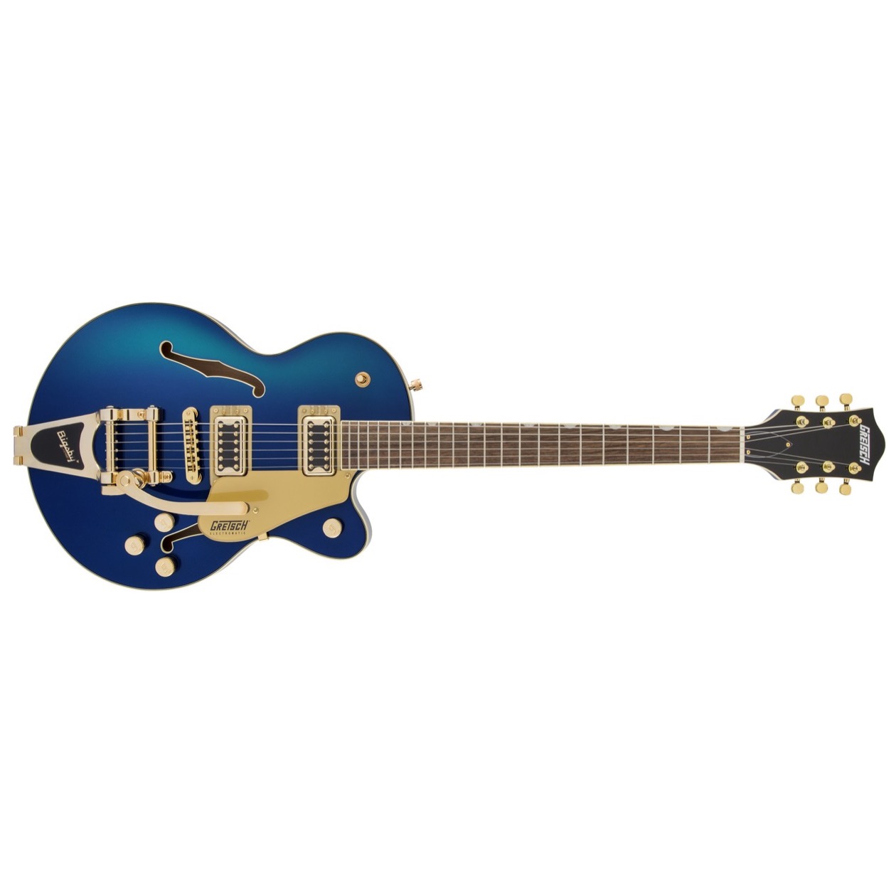 Gretsch G 5655 TG / G5655 TG Electromatic Center Block Jr. Single-Cut with Bigsby and Gold Hardware, Laurel Fingerboard, Azure Metallic Model 2509700551
