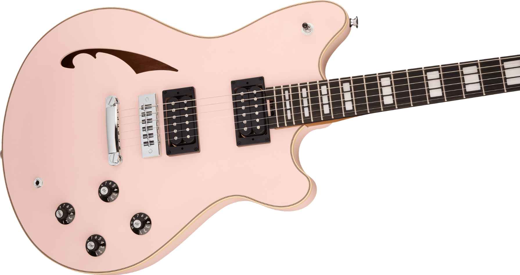 EVH SA 126 / SA126 Limited Edition SA 126 Special, Ebony Fingerboard, Satin Shell Pink Model 5107726819 Inclusief EVH Hardshell Case