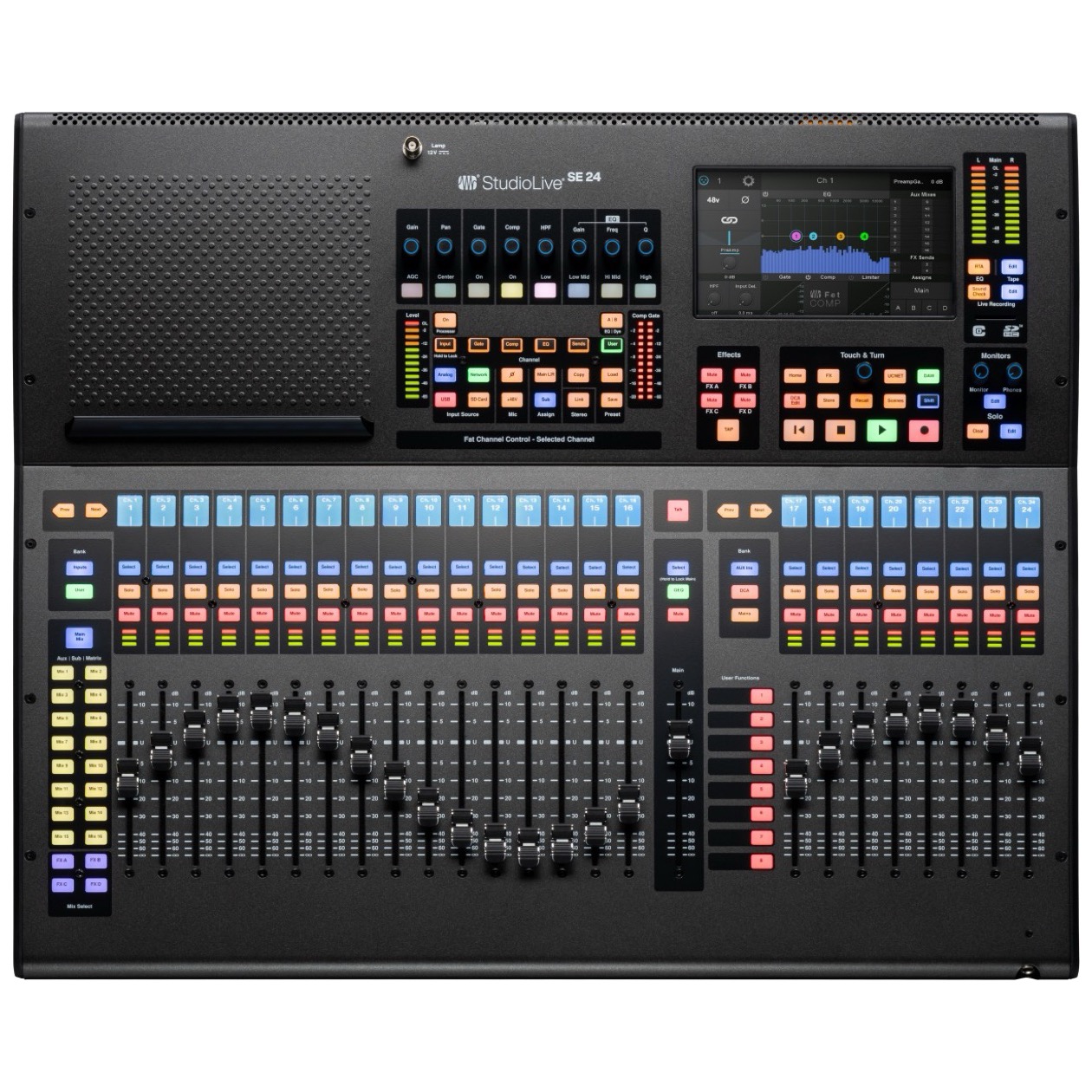 Presonus StudioLive Series III SE 24 Digital Console Mixer, 40-channel, 26-bus digital mixer with 25 motorized faders, a 64x64 USB Audio Interface, and Milan-certified AVB Audio Networking Model 2779206309