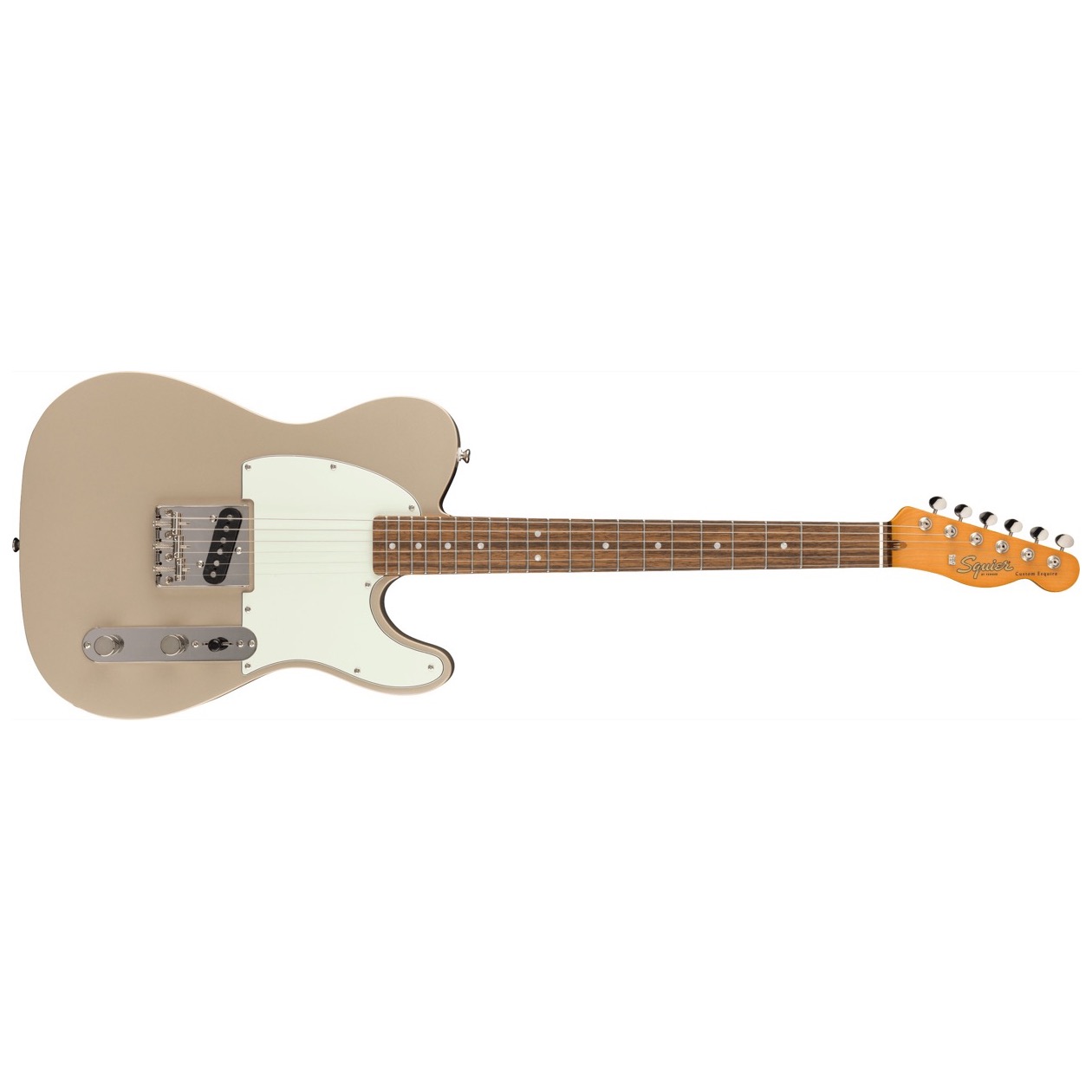 Squier FSR Limited Edition Classic Vibe '60s Custom Esquire, Laurel Fingerboard, Mint Pickguard, Shoreline Gold Model 0374047544