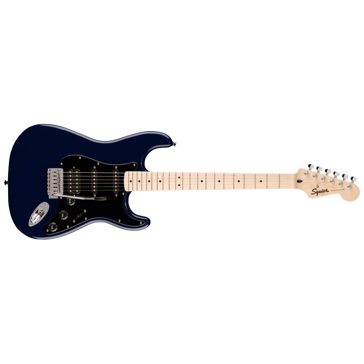 Squier Sonic Stratocaster HSS, Maple Fingerboard, Black Pickguard, Midnight Blue Model 0373203584 Elektrische Gitaar NIEUW 2026 MODEL