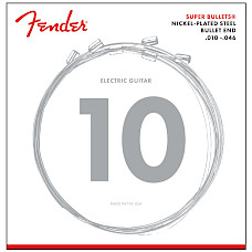 Fender Super Bullet 3250R, Nickel Plated Steel, Bullet End, Gauges .010-.046 Model 0733250406 snarenset voor Elektrische Gitaar