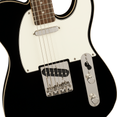 Squier Classic Vibe Baritone Custom Telecaster, Laurel Fingerboard, Parchment Pickguard, Black Model 0374042506 Elektrische Gitaar
