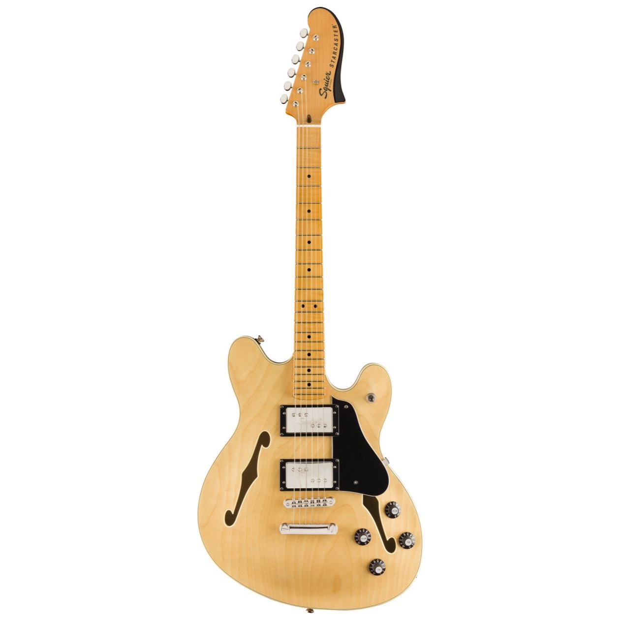 Squier Classic Vibe Starcaster, Maple Fingerboard, Natural, Model 0374590521 Semi Hollow Elektrische Gitaar