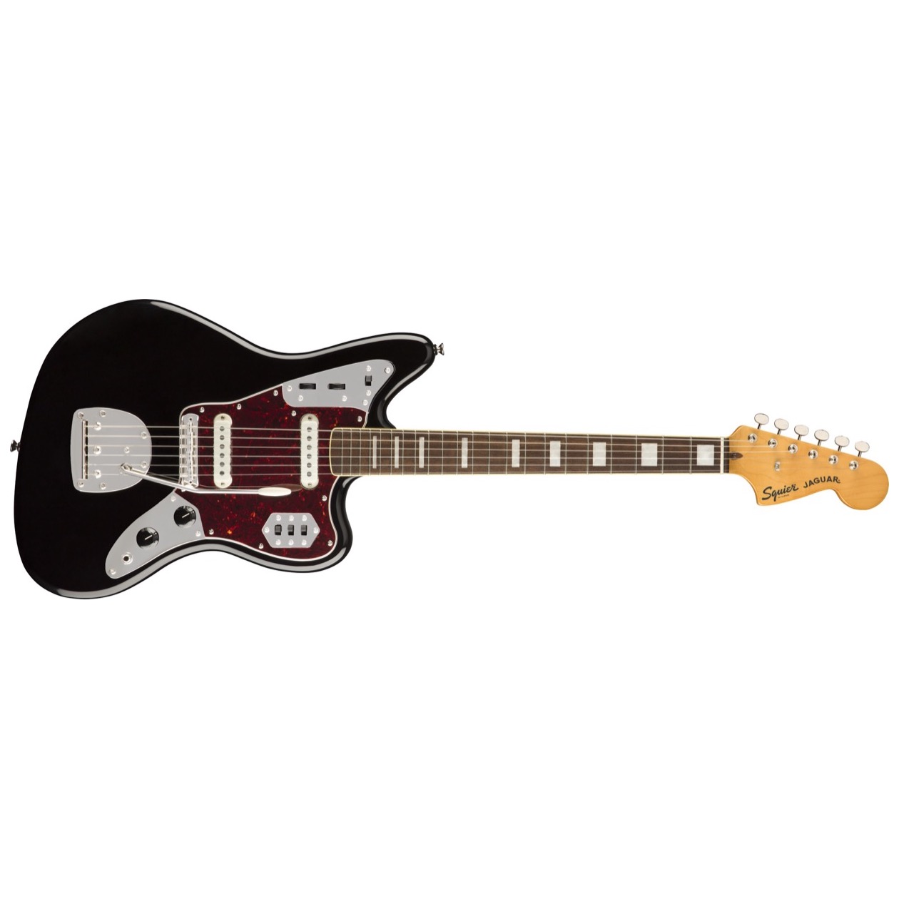 Squier Classic Vibe '70s Jaguar, Laurel Fingerboard, Black Model 0374090506 Elektrische Gitaar