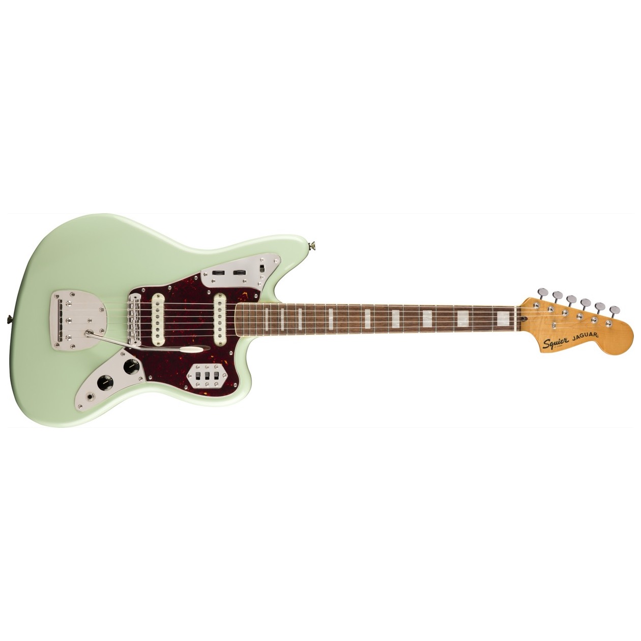 Squier Classic Vibe '70s Jaguar, Laurel Fingerboard, Surf Green Model 0374090557 Elektrische Gitaar