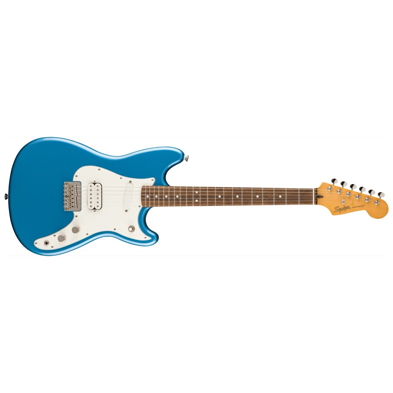 Squier Classic Vibe Duo-Sonic HS, Laurel Fingerboard, Parchment Pickguard, Lake Placid Blue Model 0374097502 Elektrische Gitaar