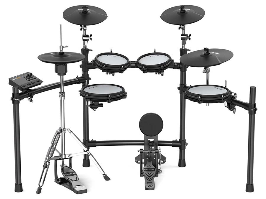Nux DM 310 H / DM 310H All Mesh Head Digital Drum Kit 10S-8-8-10-12HH-12C-14R, USB audio + interface, hi-hat stand, DIRECT LEVERBAAR, Nieuw in doos en geheel compleet!