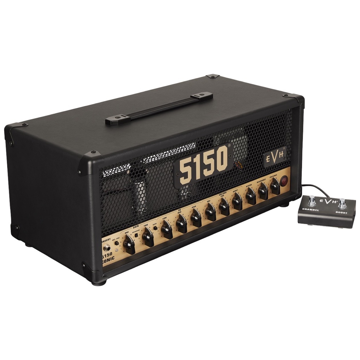 EVH 5150 Iconic Series 15 Watt EL 34 Head Black Model 2258206000 Inclusief Footswitch