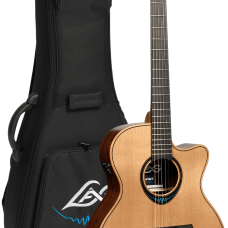 Lag TBW 2 ACE / TBW2 ACE Bluewave 2 Smart Guitar Auditorium Cutaway Natural Inclusief Gig Bag