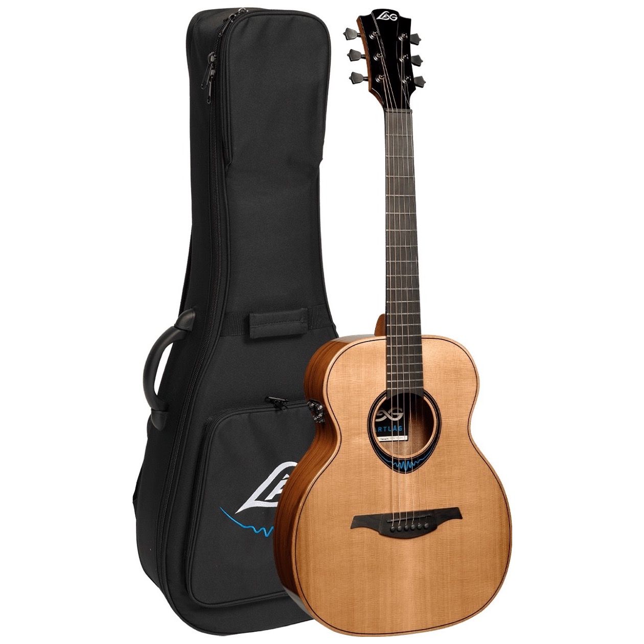 Lag TBW 2 TE / TBW2 TE Bluewave 2 Smart Guitar Travel Natural Inclusief Gig Bag