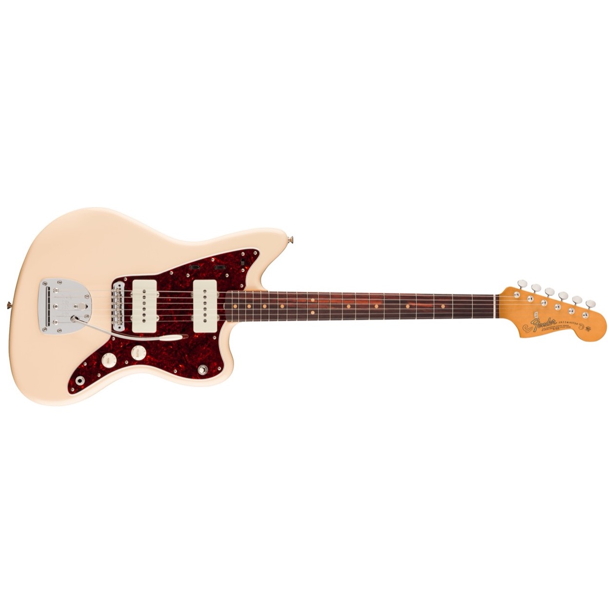 Fender Vintera III Mid '60s Jazzmaster, Rosewood Fingerboard, Olympic White Model 0149290305 Inclusief Fender Deluxe Gig Bag