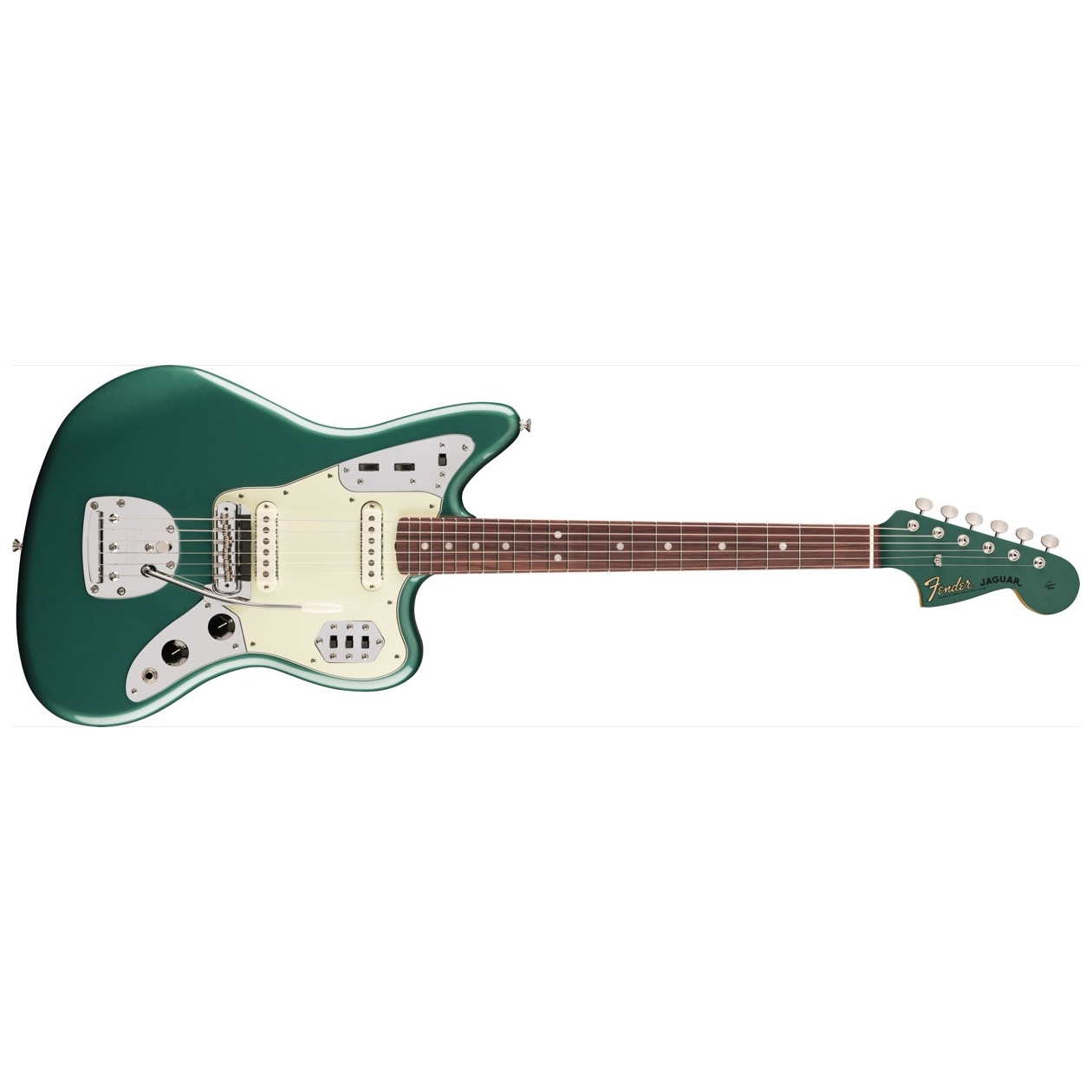 Fender Vintera III Mid '60s Jaguar, Rosewood Fingerboard, Sherwood Green Metallic Model 0149340346 Inclusief Fender Deluxe Gig Bag