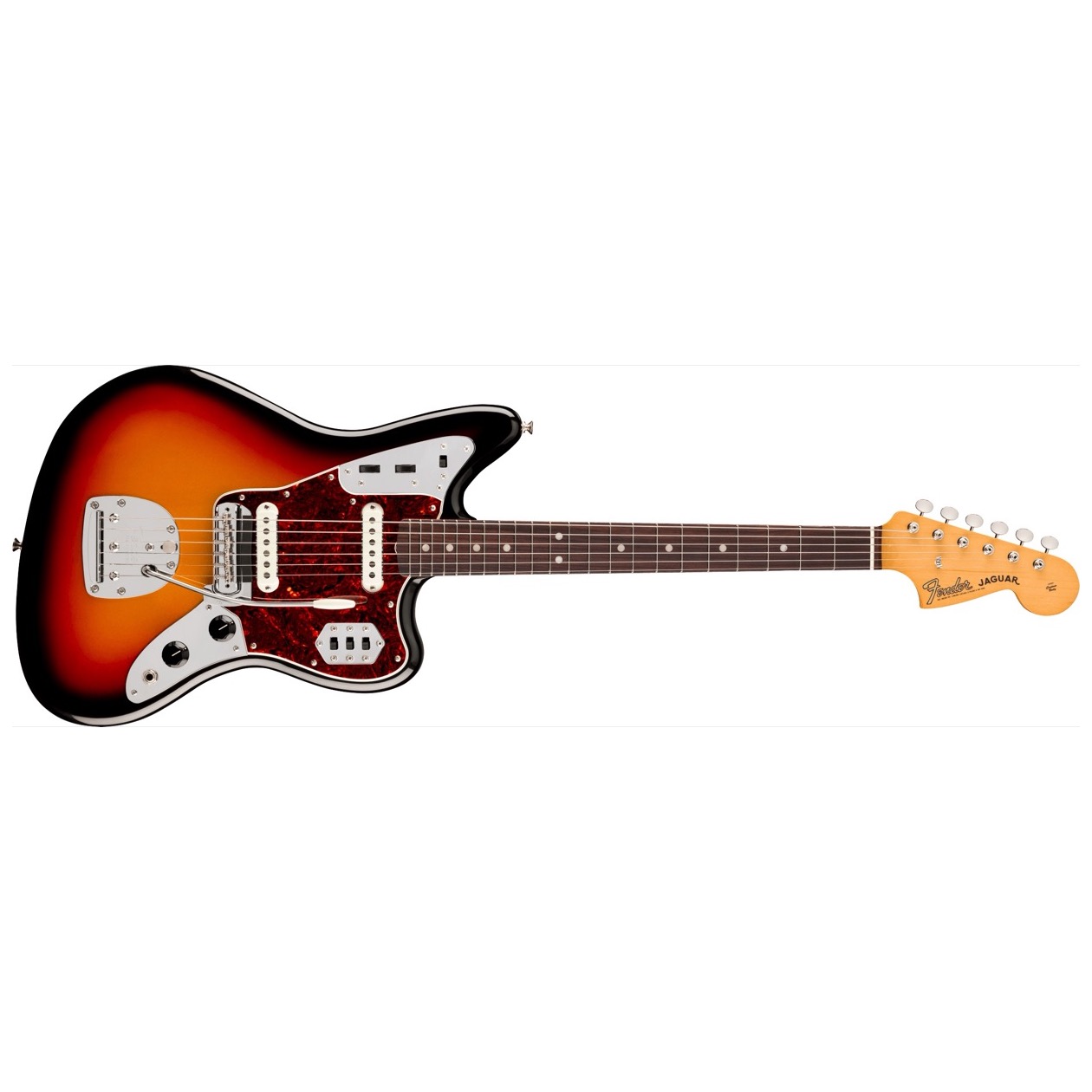 Fender Vintera III Mid '60s Jaguar, Rosewood Fingerboard, 3-Color Sunburst Model 0149340300 Inclusief Fender Deluxe Gig Bag