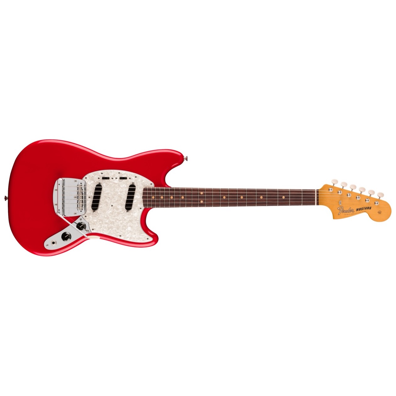 Fender Vintera III Mid '60s Mustang, Rosewood Fingerboard, Dakota Red Model 0149350354 Inclusief Fender Deluxe Gig Bag