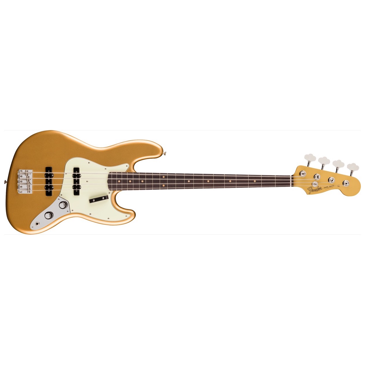 Fender Vintera III Early '60s Jazz Bass, Rosewood Fingerboard, Aztec Gold Model 0149360378 Inclusief Fender Deluxe Gig Bag