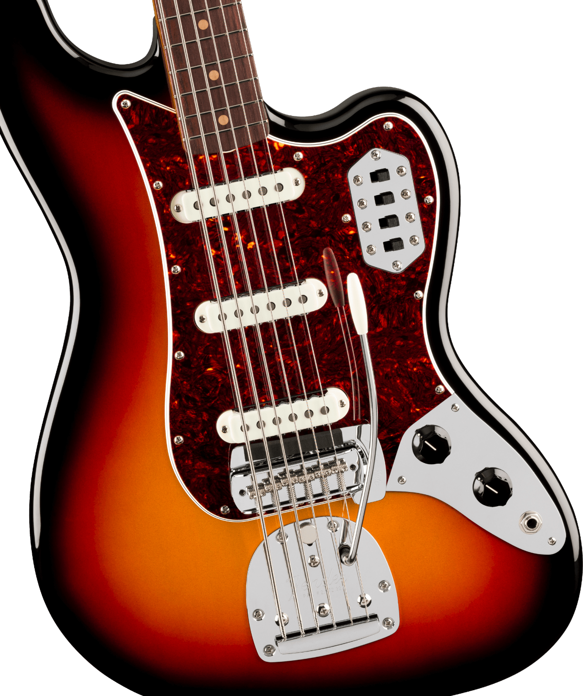 Fender Vintera III Early '60s Bass VI, Rosewood Fingerboard, 3-Color Sunburst Model 0149390300 Inclusief Fender Deluxe Gig Bag