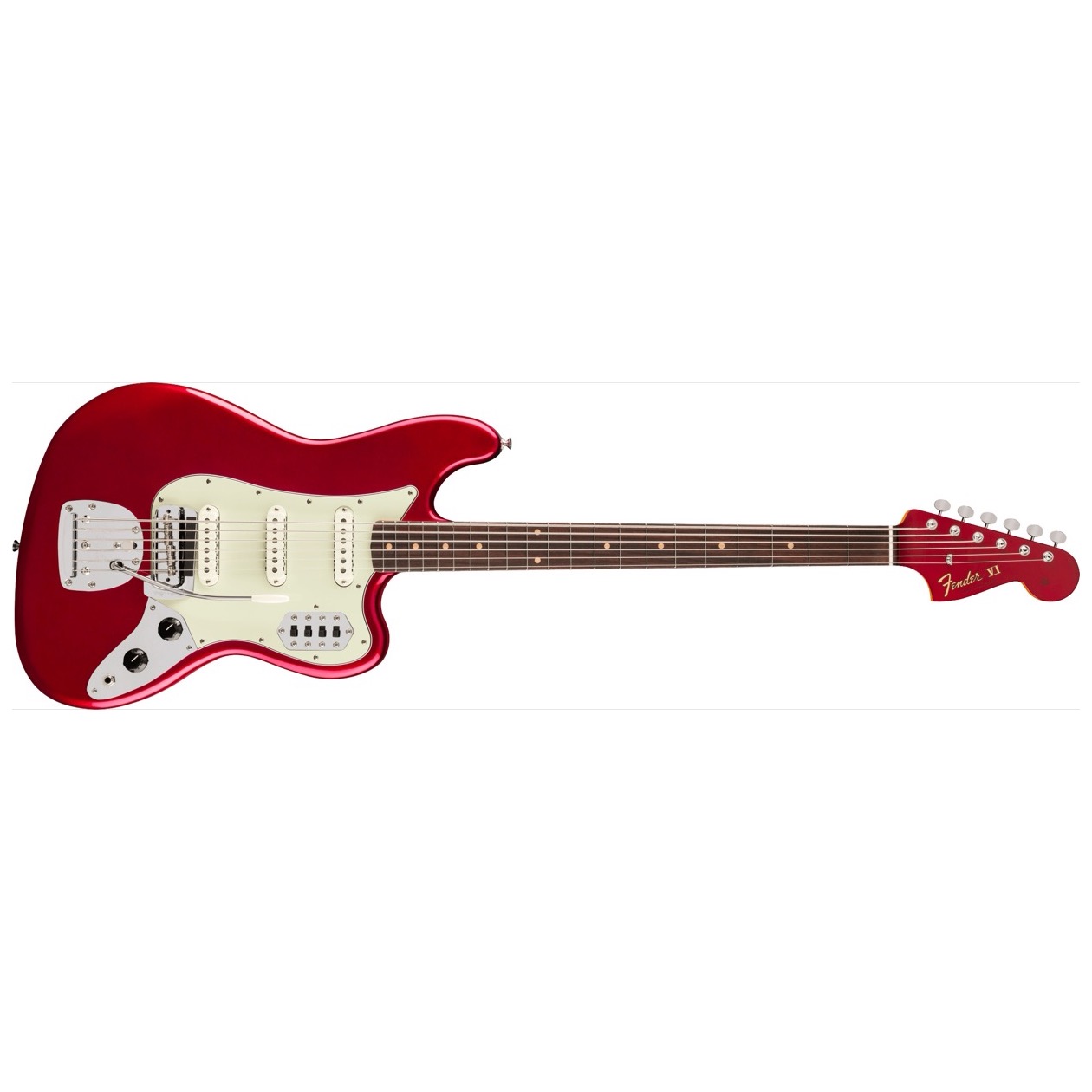 Fender Vintera III Early '60s Bass VI, Rosewood Fingerboard, Candy Apple Red Model 0149390309 Inclusief Fender Deluxe Gig Bag