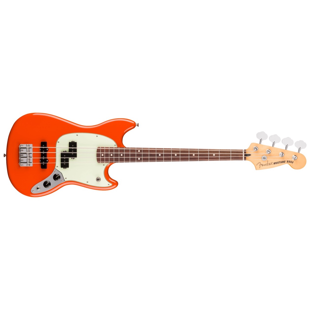 Fender Player II Mustang Bass PJ, Rosewood Fingerboard, Rallye Orange Model 0140490530 Nieuwe 2026 Kleur
