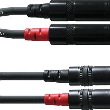 Cordial Dual Mono Jack/RCA Audio Kabel 3 Meter 2 x Mono Jack / 2 x RCA Rean Connectoren