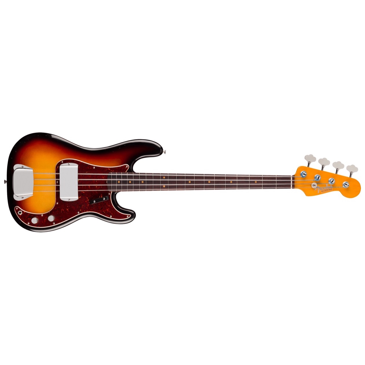 Fender James Jamerson 1962 Precision Bass, Rosewood Fingerboard, 3-Tone Sunburst Model 0192720800 Inclusief Fender Vintage-Style Brown (Orange Interior) Case