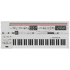 UDO Audio Super 8 White, 6-voice Polyphonic, Bitimbral Analog-hybrid Keyboard Synthesizer