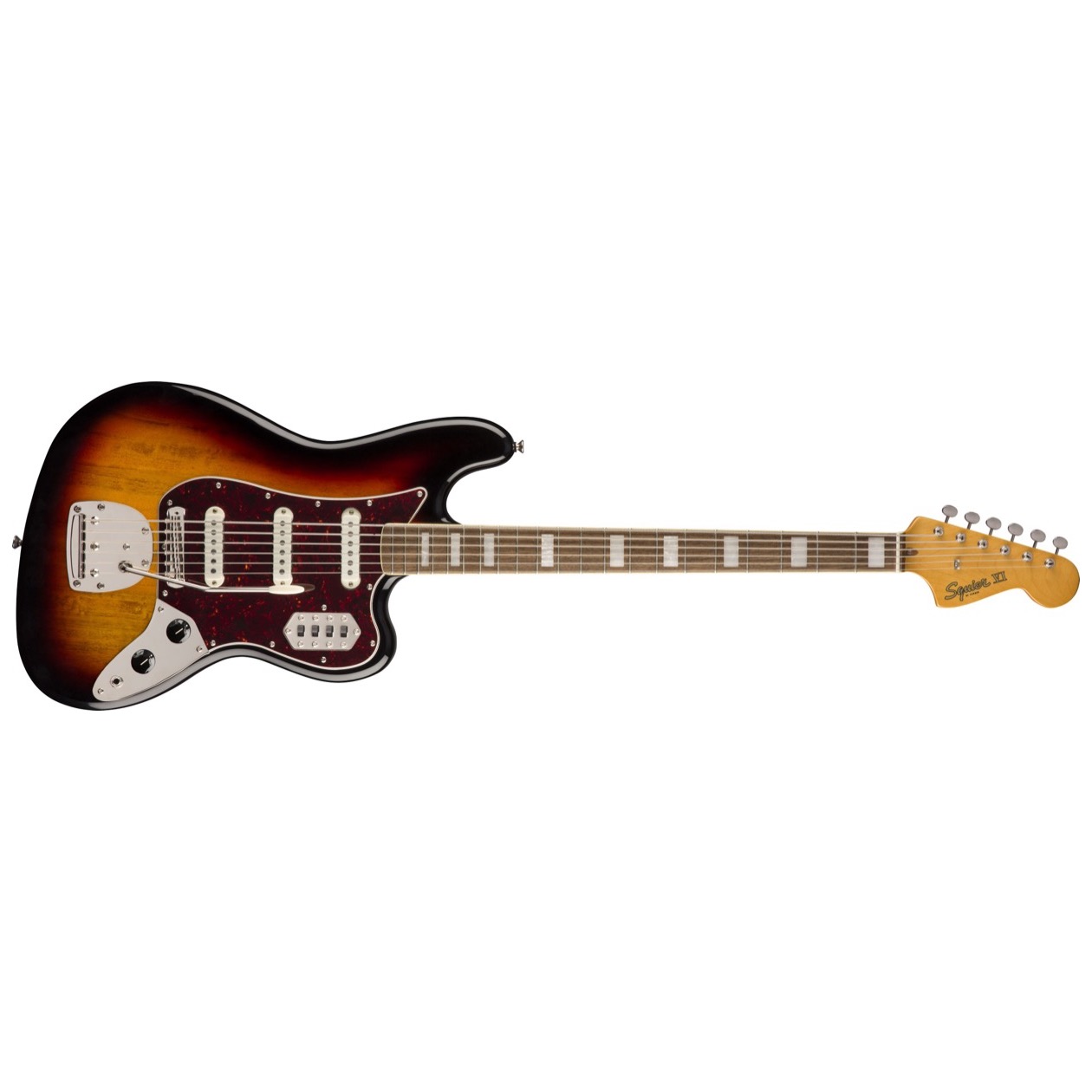 Squier Classic Vibe Bass VI, Laurel Fingerboard, 3-Color Sunburst Model 0374580500 Bas Gitaar