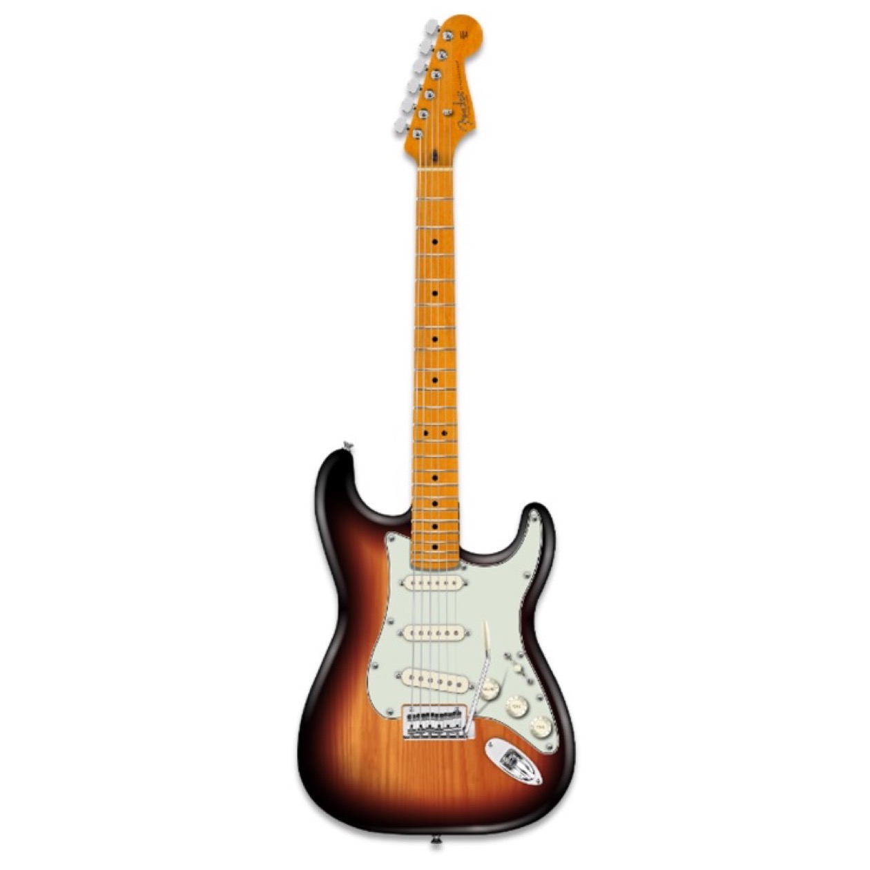 Fender FSR American Professional II Stratocaster '57 V Neck 3-Tone Sunburst Maple Fingerboard Model 0173902700 Inclusief Fender Deluxe Molded Case FEATURES: Chambered Ash body en Custom shop 50's pickups