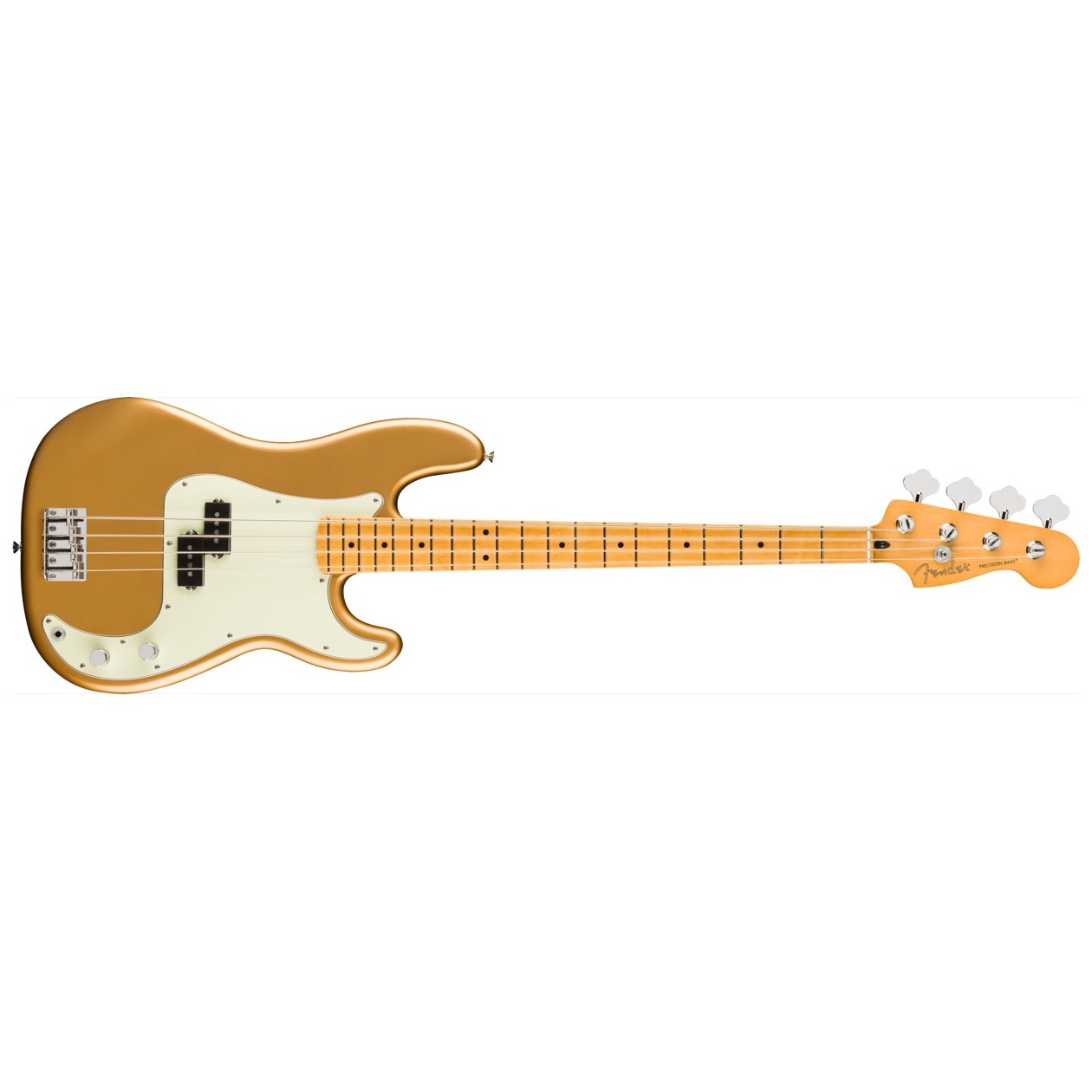 Fender 75th Anniversary Player II Precision Bass, Maple Fingerboard, Aztec Gold Model 0146472578 NIEUW 2026 MODEL