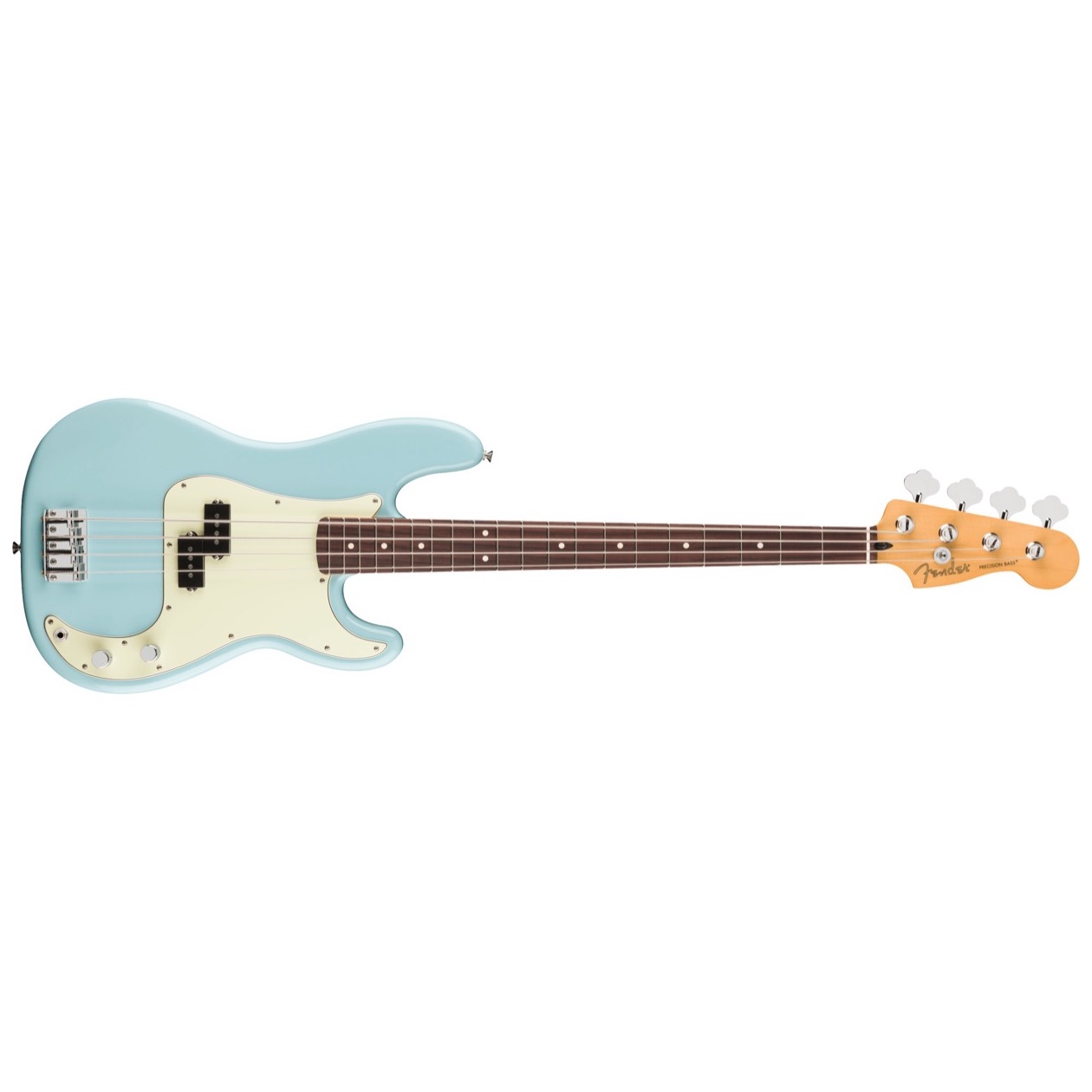 Fender 75th Anniversary Player II Precision Bass, Rosewood Fingerboard, Daphne Blue Model 0146470504 NIEUW 2026 MODEL