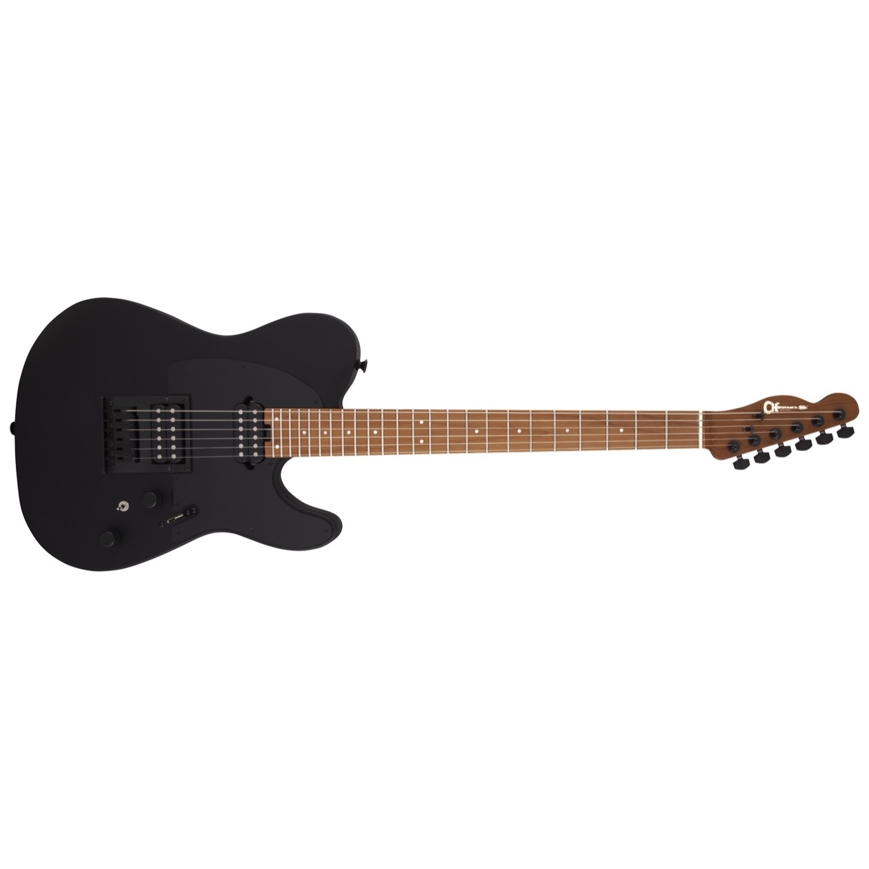 Charvel Pro-Mod So-Cal Style 2 24 HH HT CM, Caramelized Maple Fingerboard, Satin Black Model 2966551568 Elektrische Gitaar