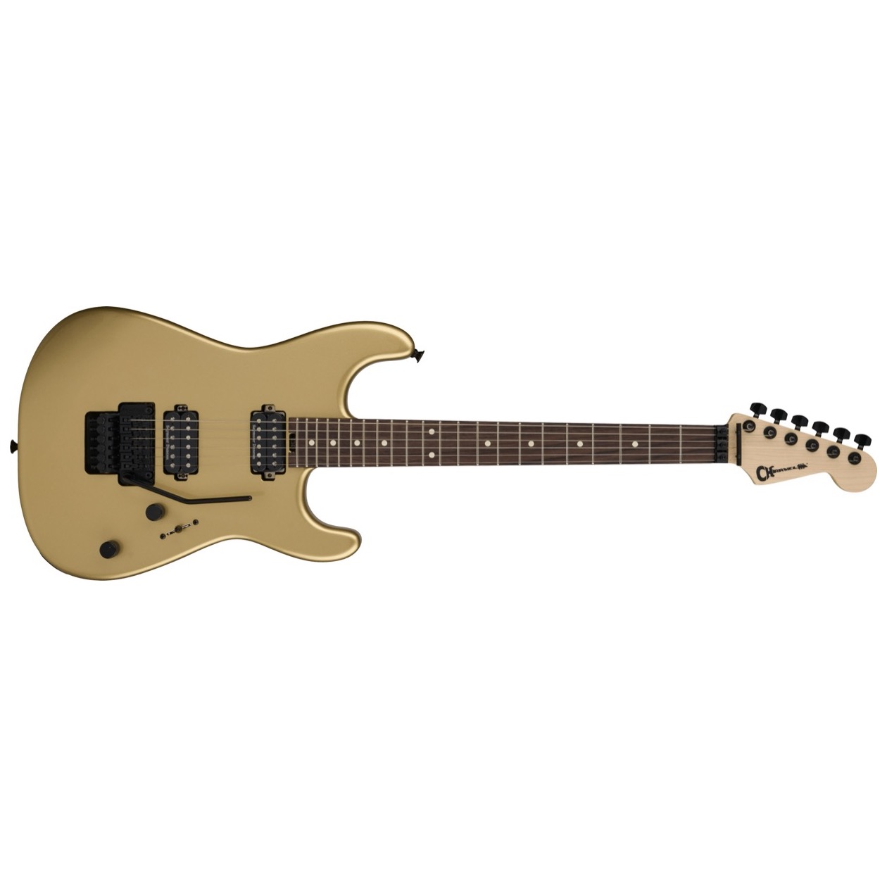 Charvel Pro-Mod San Dimas Style 1 HH FR RW, Rosewood Fingerboard, Pharaohs Gold Model 2965201500 Elektrische Gitaar
