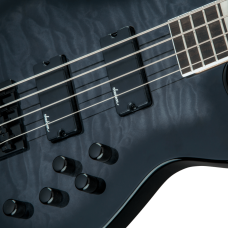 Jackson JS Series Concert Bass JS3Q, Amaranth Fingerboard, Transparent Black Burst Model 2919026585