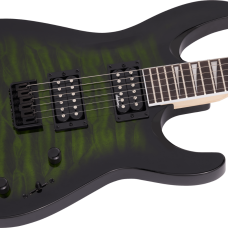 Jackson JS Series Dinky Arch Top JS32Q DKA HT, Amaranth Fingerboard, Transparent Green Burst Model 2918809587
