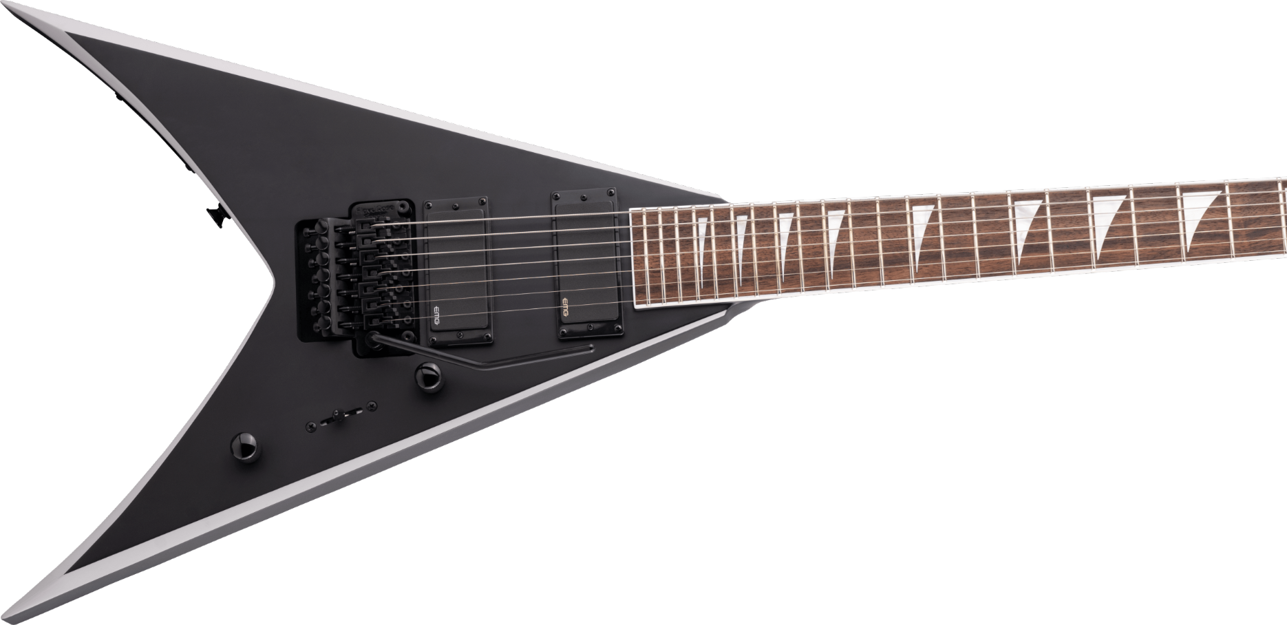 Jackson X Series King V KVX-MG7, Laurel Fingerboard, Satin Black with Primer Gray Bevels 7 Snarig Model 2916417568