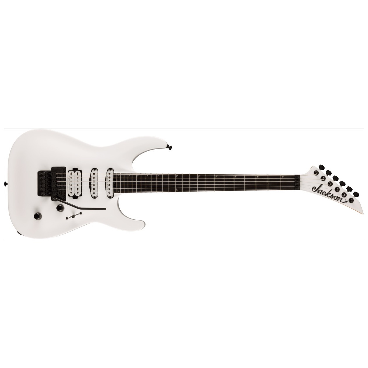 Jackson Pro Plus Series Soloist SLA3, Ebony Fingerboard, Snow White Model 2914427576 Inclusief Jackson Gig Bag