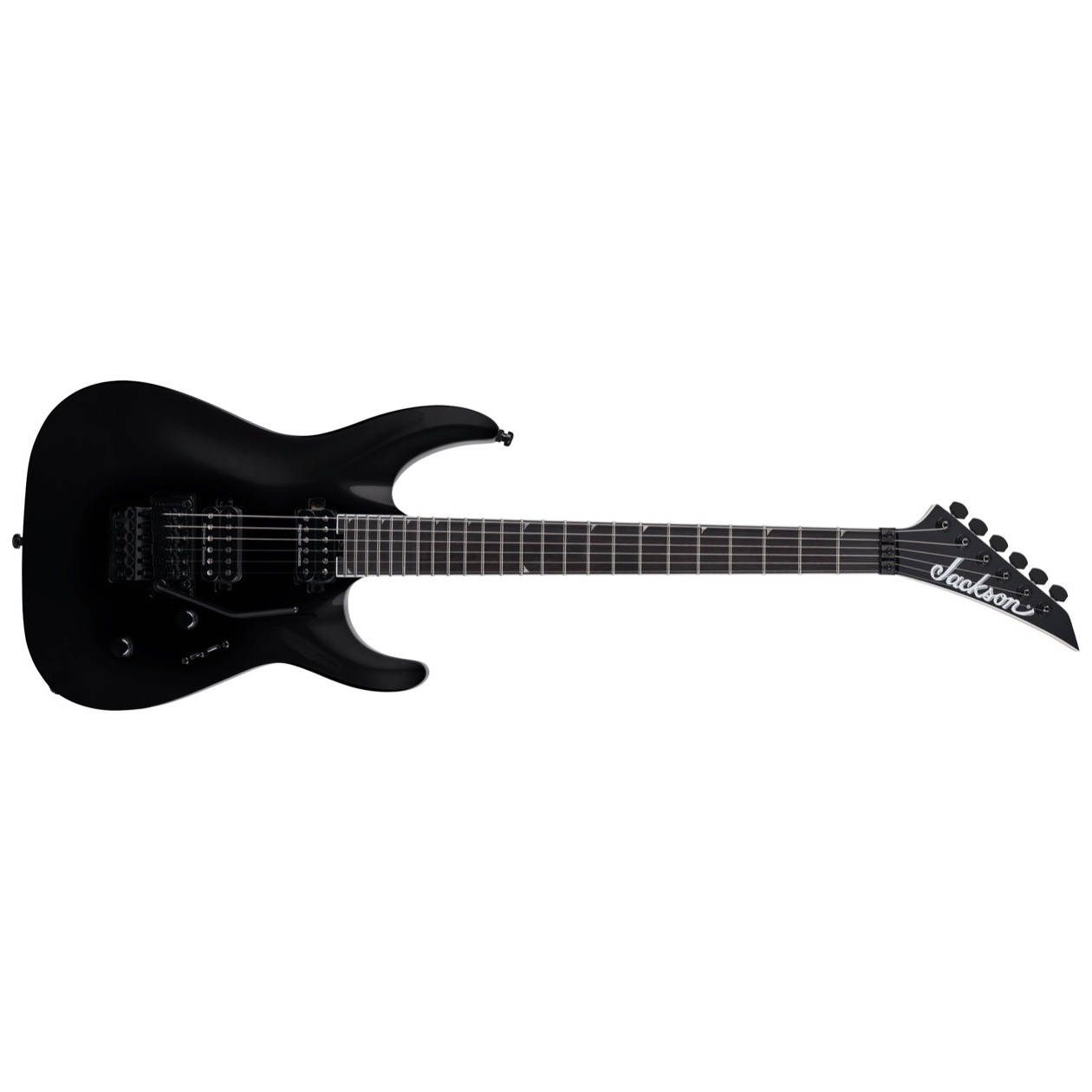 Jackson Pro Plus Series Soloist SLA2, Ebony Fingerboard, Gloss Black Model 2914527503 Inclusief Jackson Gig Bag