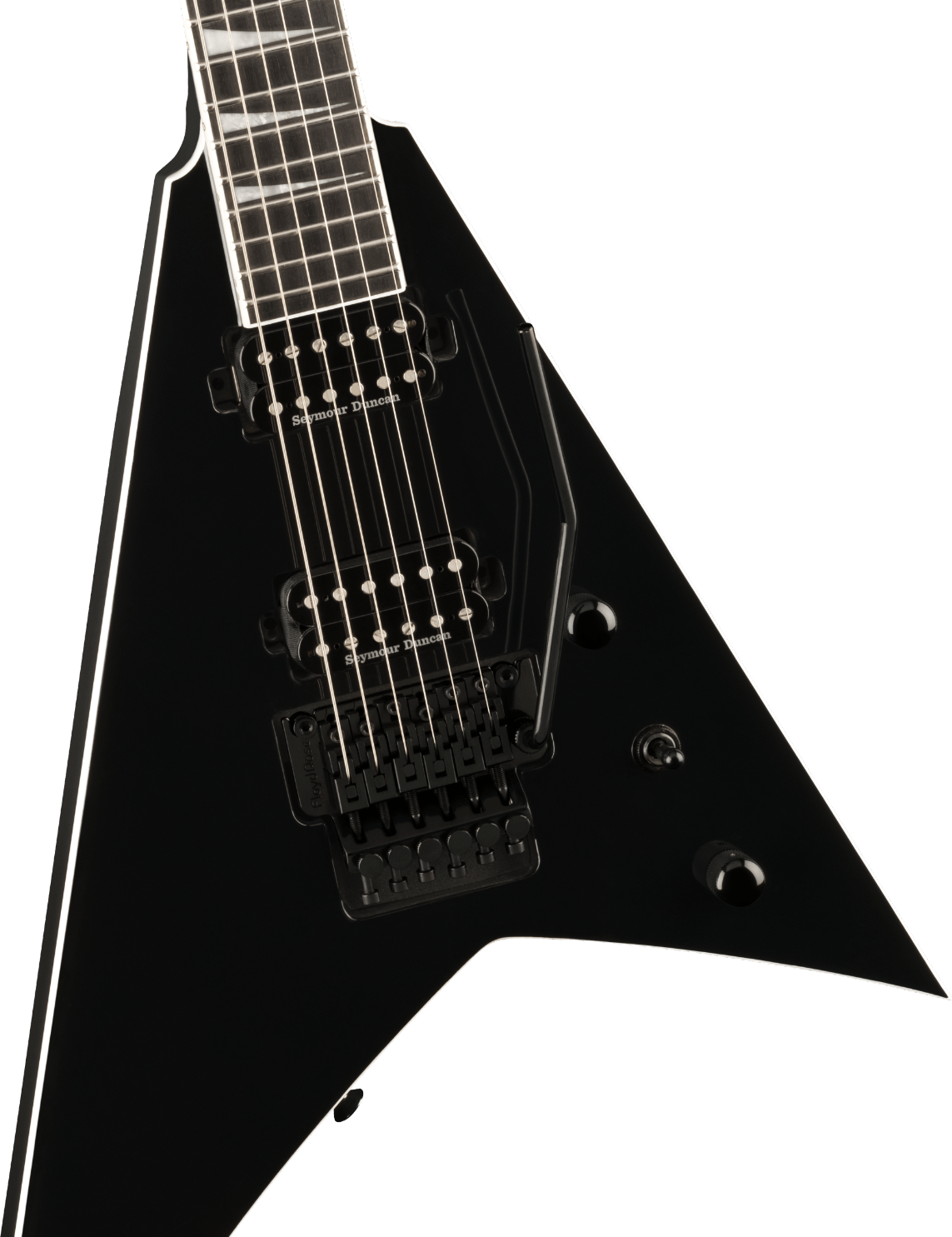 Jackson Pro Plus Series Rhoads RR24, Ebony Fingerboard, Deep Black Model 2914445503 Inclusief Jackson Gig Bag