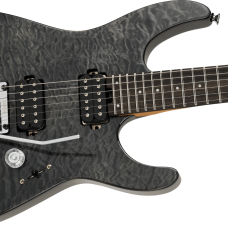 Charvel Pro-Mod Plus Dinky DK24 HH 2PT EB QM, Ebony Fingerboard, Midnight Ocean Model 2972811585 Inclusief Charvel Deluxe Gig Bag
