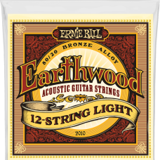Ernie Ball 2010 Set - Light 12 string 09-46 Voor Western Gitaar 12 Snarig 80/20 Bronze
