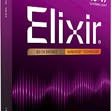 Elixir 11152 Nanoweb Snarenset voor 12 Snarige Akoestische Gitaar Set - Light 12 Strings Light 10-47