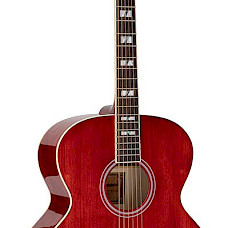 Richwood HSJS 42 TRD / HSJS42 TRD Richwood Heritage Series Jumbo Guitar with Solid Spruce Top Transparent Red