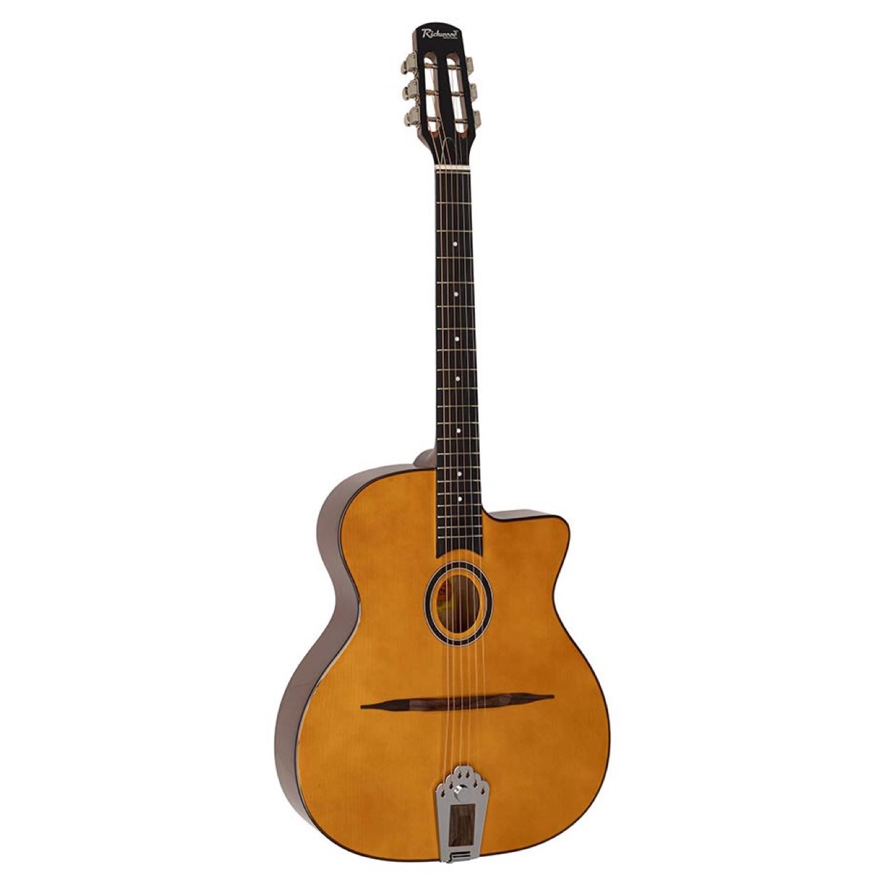 Richwood RM 70 NT / RM70 NT Natural Hot Club Jazz Gitaar met Ovaal Klankgat