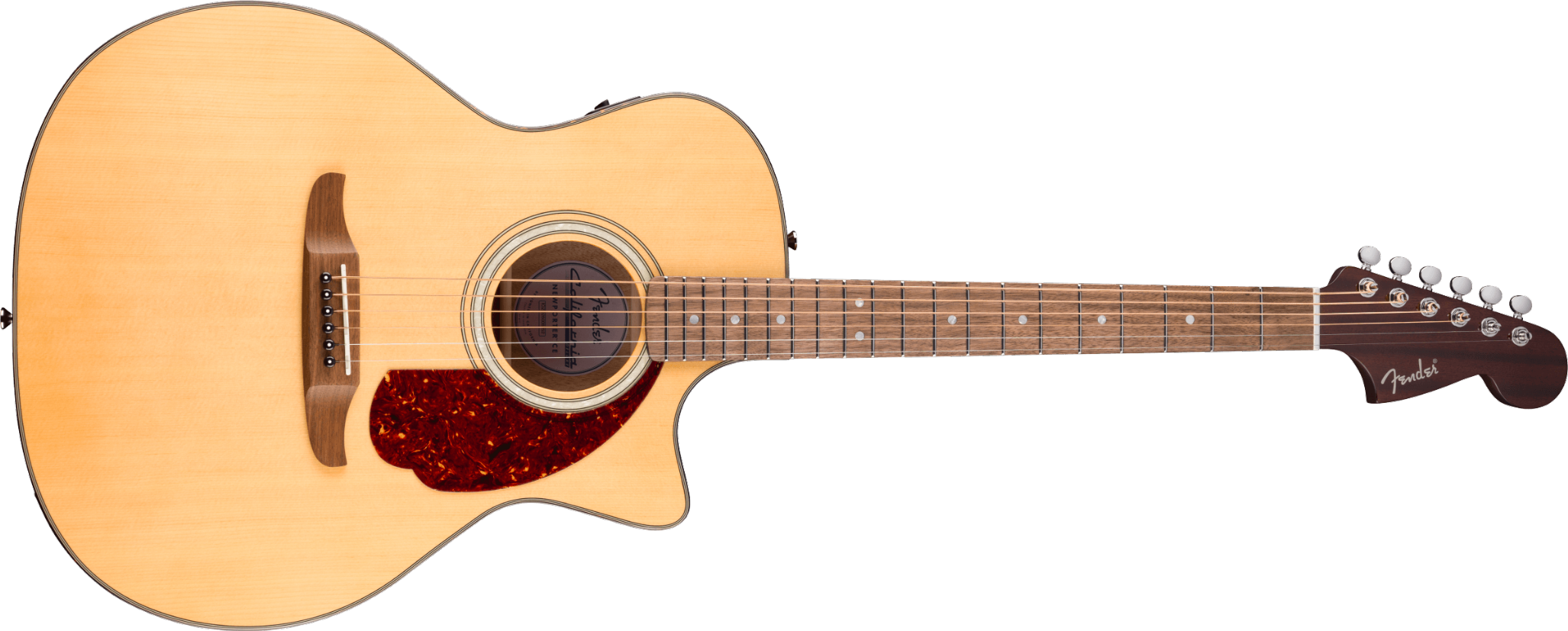 Fender California Deluxe Newporter CE, Walnut Fingerboard, Natural Model 0974690521 Met Fishman CD-1 Electronics