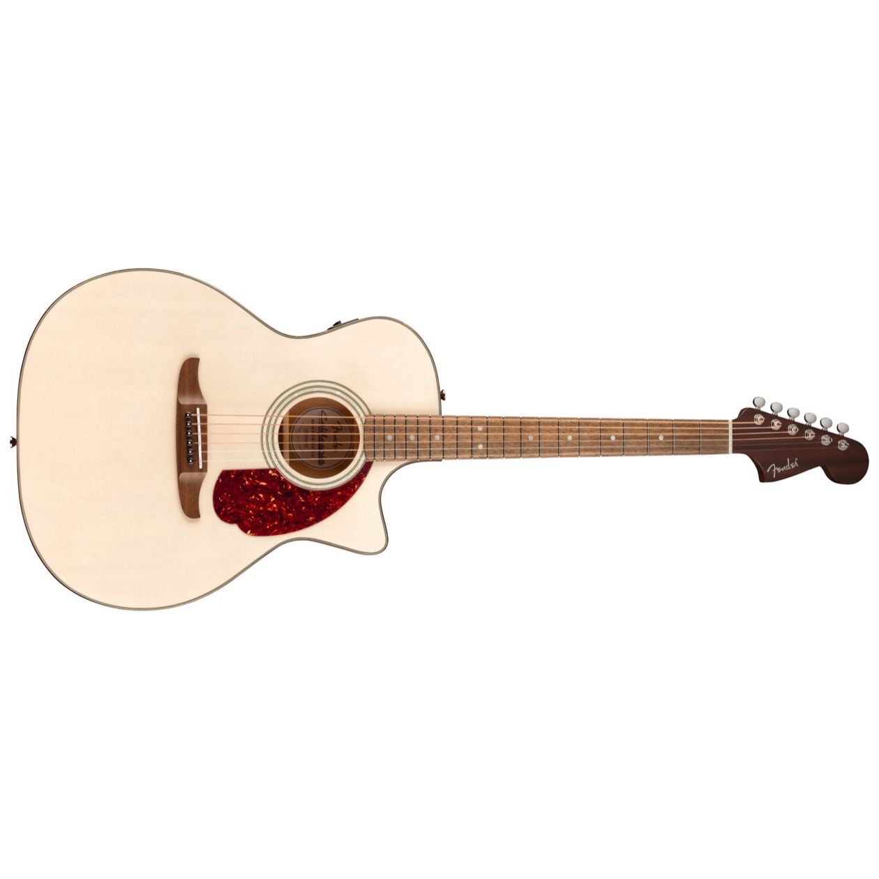 Fender California Deluxe Newporter CE, Walnut Fingerboard, White Blonde Model 0974690501 Met Fishman CD-1 Electronics