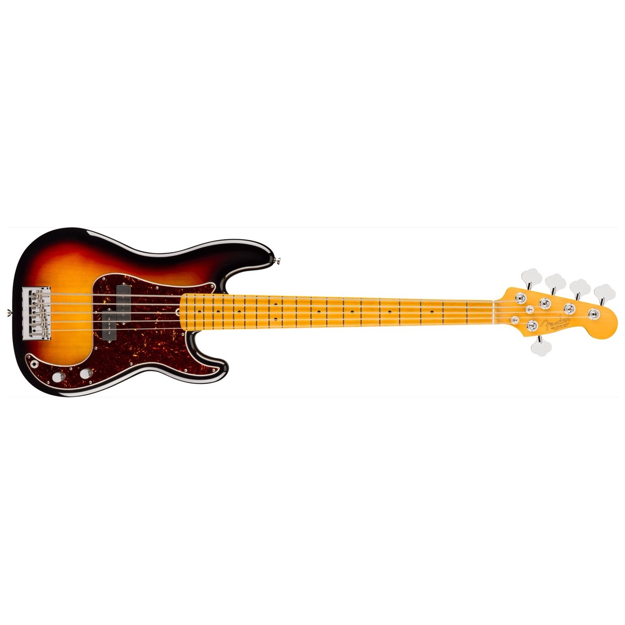 Fender American Professional Precision Bass V, Maple Fingerboard, 3-Color Sunburst Model 0192922700 Bass 5 Snarig Inclusief Fender Deluxe Molded Hardshell Case