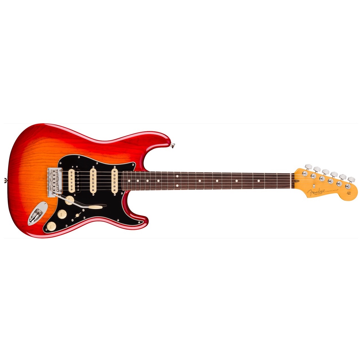 Fender American Professional Stratocaster HSS, Rosewood Fingerboard, Aged Cherry Burst Model 0111120731 Inclusief Fender Deluxe Molded Hardshell Case