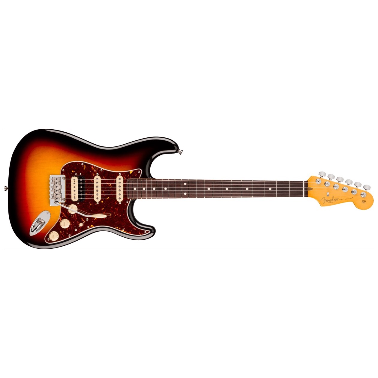 Fender American Professional Stratocaster HSS, Rosewood Fingerboard, 3-Color Sunburst Model 0111120700 Inclusief Fender Deluxe Molded Hardshell Case