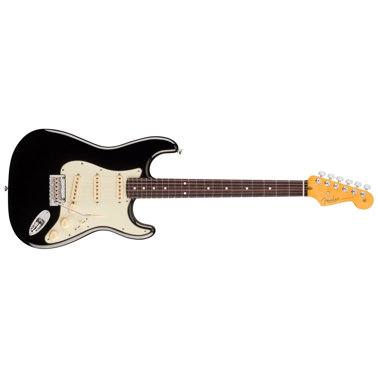 Fender American Professional Stratocaster, Rosewood Fingerboard, Black Model 0111110706 Inclusief Fender Deluxe Molded Hardshell Case