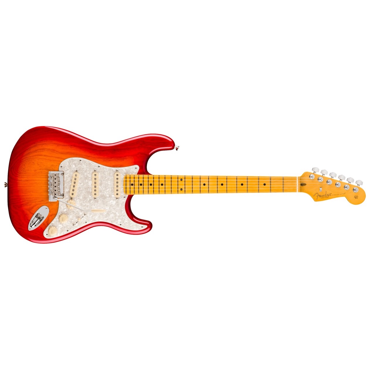 Fender American Professional Stratocaster, Maple Fingerboard, Aged Cherry Burst Model 0111112731 Inclusief Fender Deluxe Molded Hardshell Case